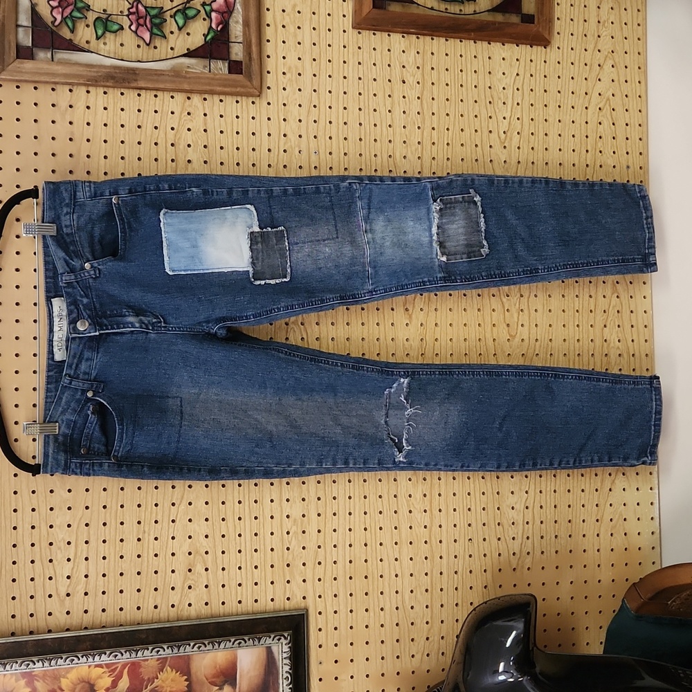 Idle Minds patchwork jeans